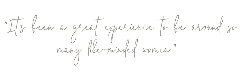 "It's been a great experience to be around so many like-minded women." Quote from Those Plant Ladies at the Hickory House landscape installation.