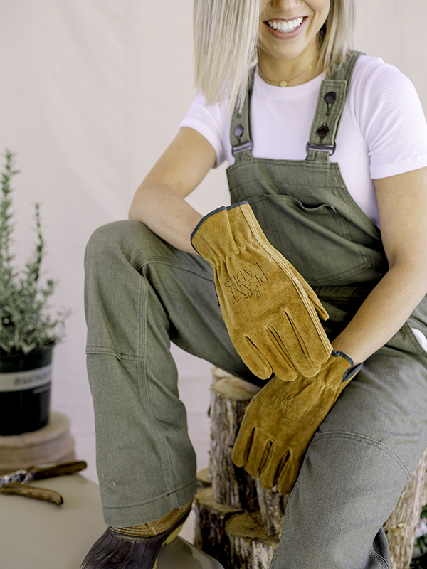 those plant ladies wearing gloves
