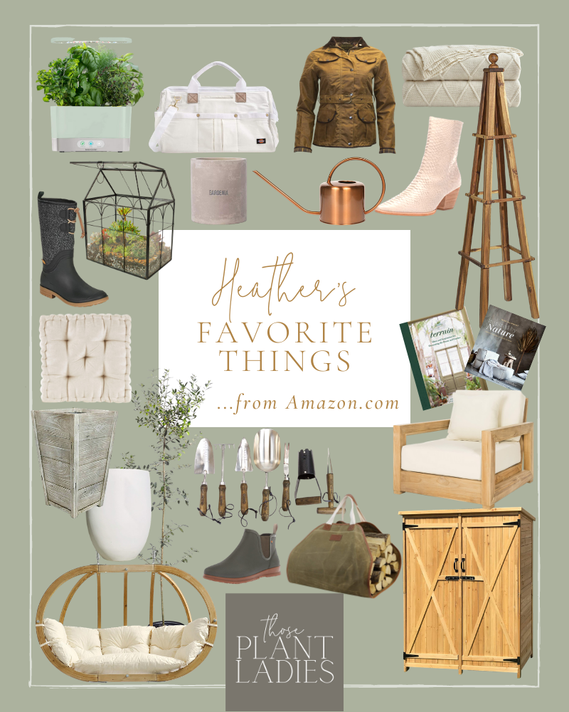 Heather's favorite things from Amazon, organized in a collage.