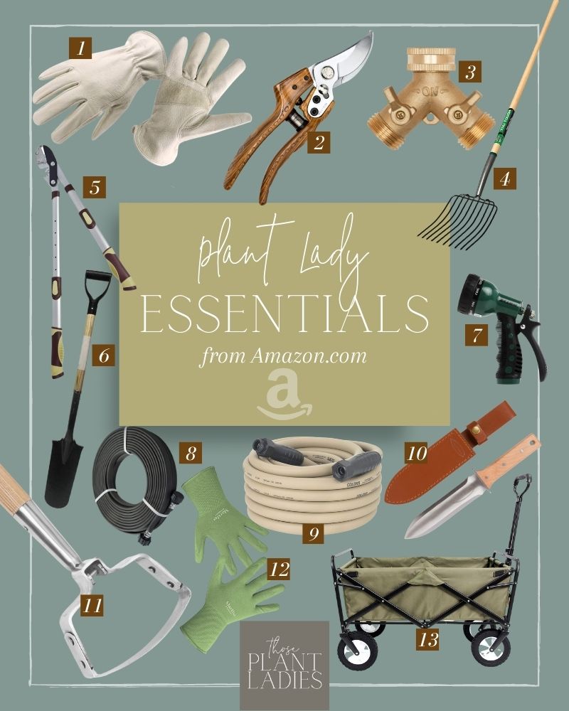 Plant Lady Essentials with pictures of each item; curated by Those Plant Ladies.