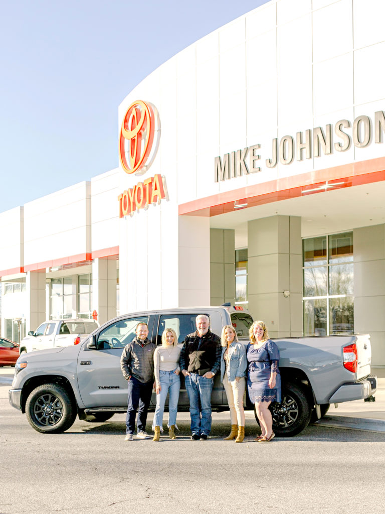 Fawn and Heather of Those Plant Ladies with Mike Johnson and staff at Mike Johnson's Hickory Toyota.