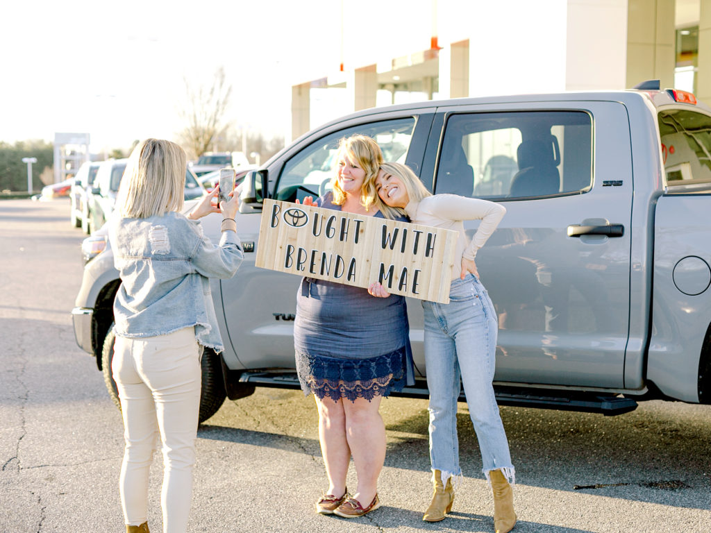 Fawn and Heather of Those Plant Ladies with Brenda at Mike Johnson's Hickory Toyota.