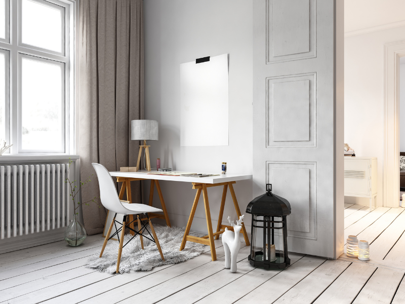 A cozy home office; Those Plant Ladies: 5 Ways to Fight the Winter Blues