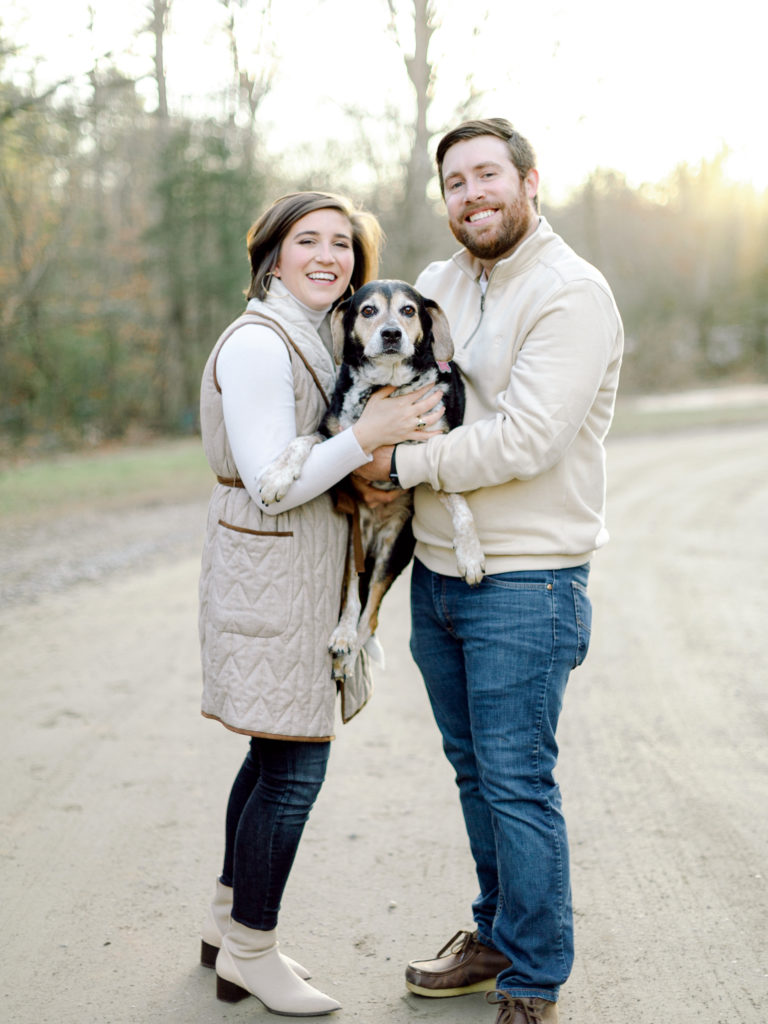 Alexa of Those Plant Ladies with her husband and dog.