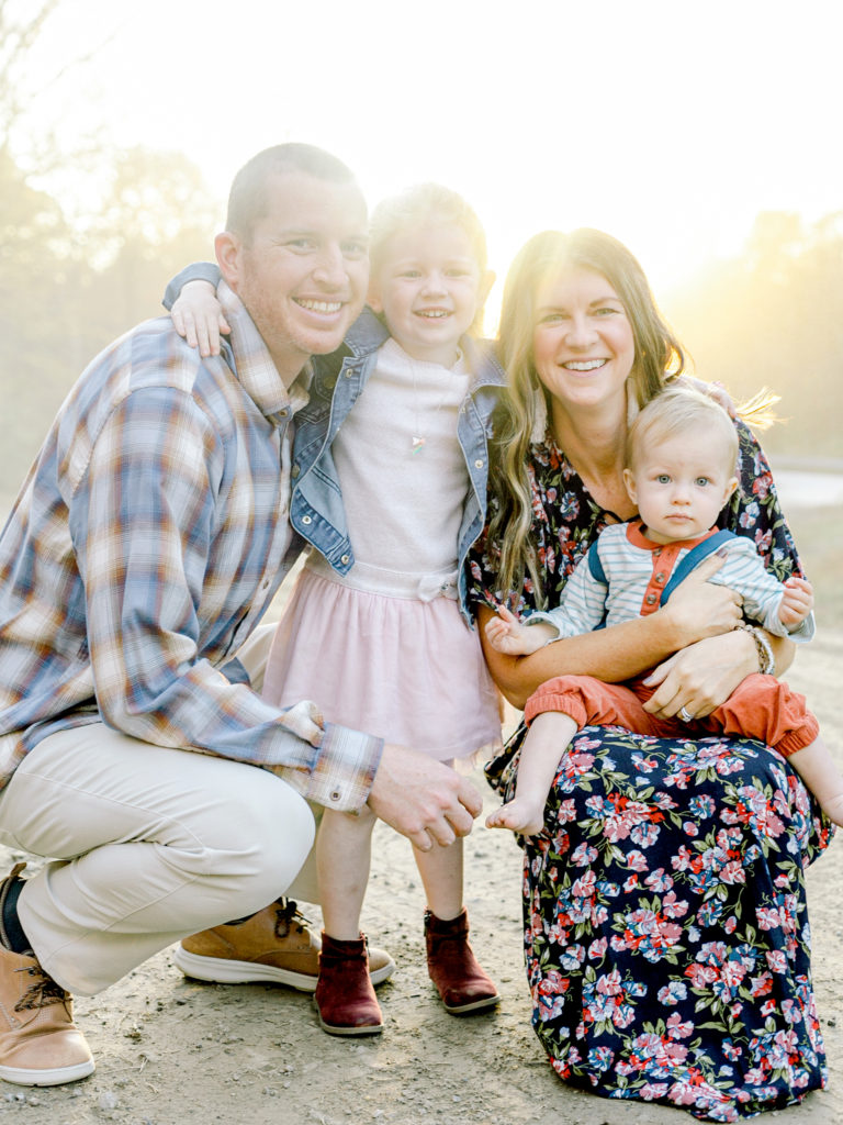 Claire of Those Plant Ladies with her family.