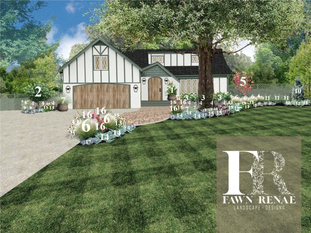 Exterior home design by Fawn Renae Designs for Those Plant Ladies Total Transformation + the HGTV show.